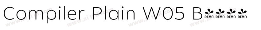 Compiler Plain W05 B字体转换